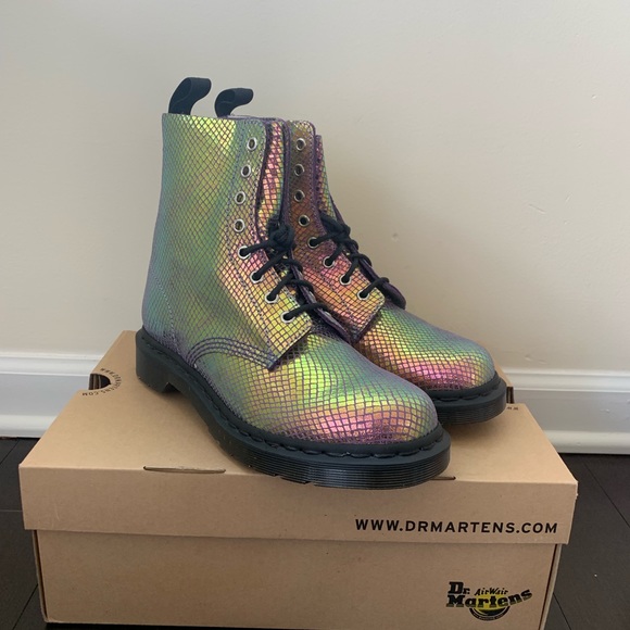 Dr. Martens Shoes - Dr. Marten | Pascal Iridescent Rainbow Boots